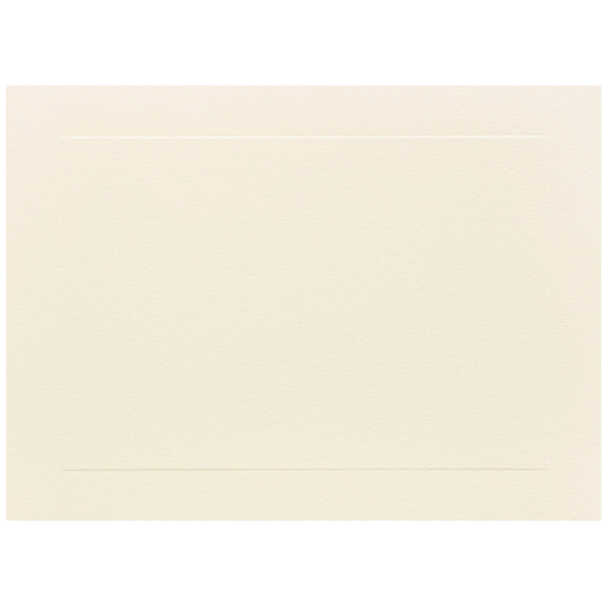 JAM Paper 5" x 6" Ivory Panel Blank Flat Note Cards